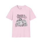 Running on Faith Christian Sheep T-Shirt – Pray Coffee Jesus Repeat Graphic Tee
