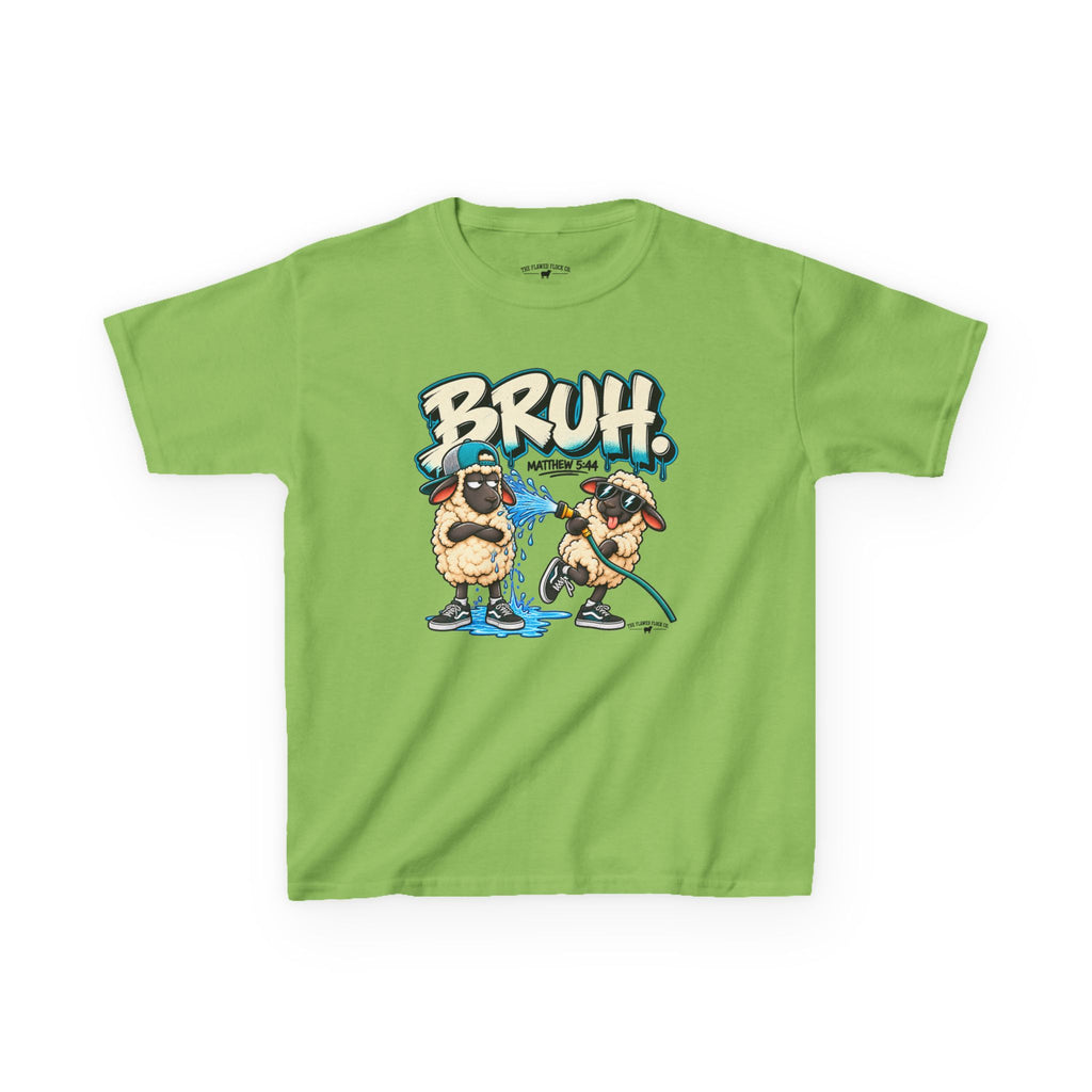 BRUH Christian Kids T-Shirt – Matthew 5:44 Love Your Enemies Bible Verse Tee