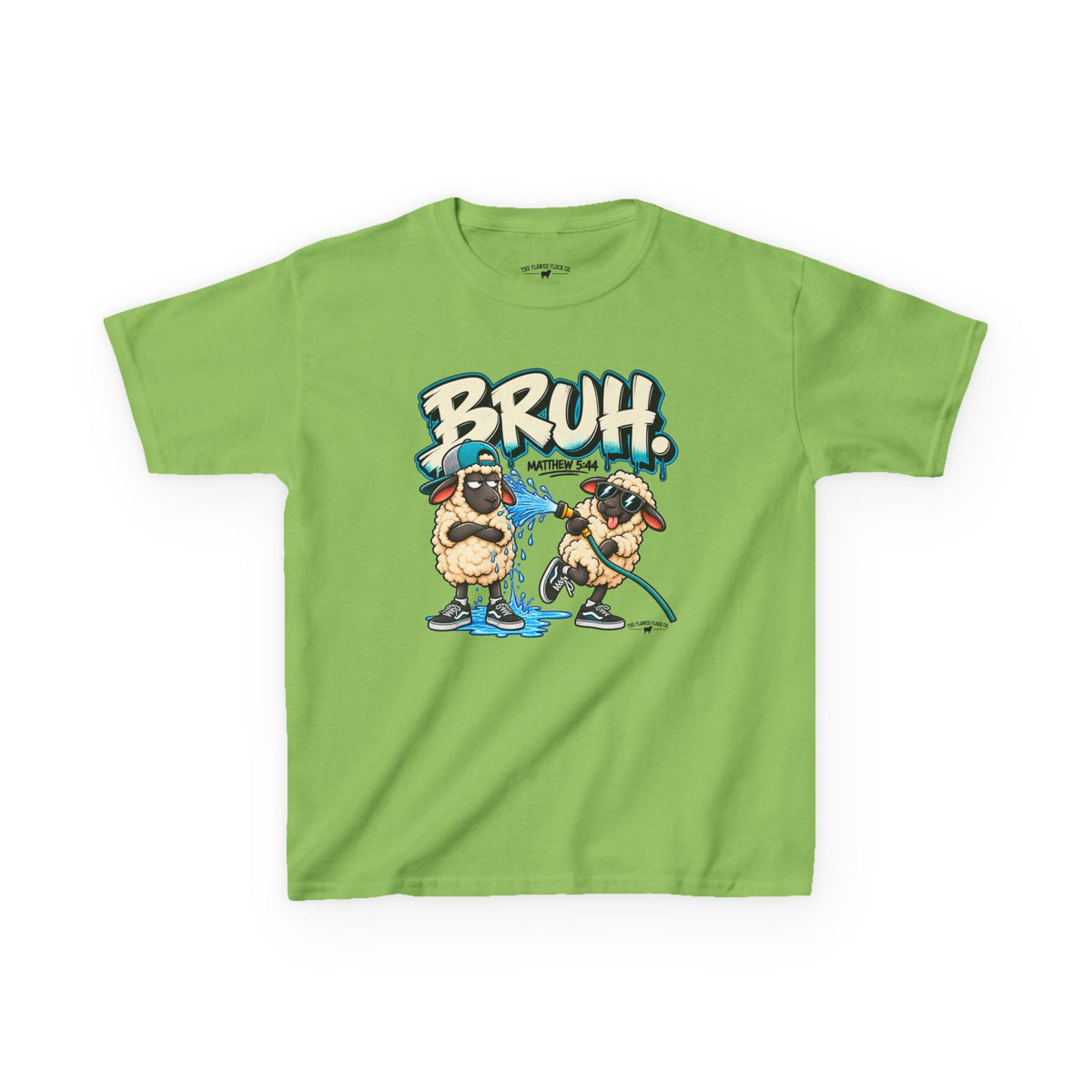 BRUH Christian Kids T-Shirt – Matthew 5:44 Love Your Enemies Bible Verse Tee