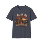 Raise ’Em Right Christian Men’s T-Shirt – Deuteronomy 6:6–7 Fatherhood Tee