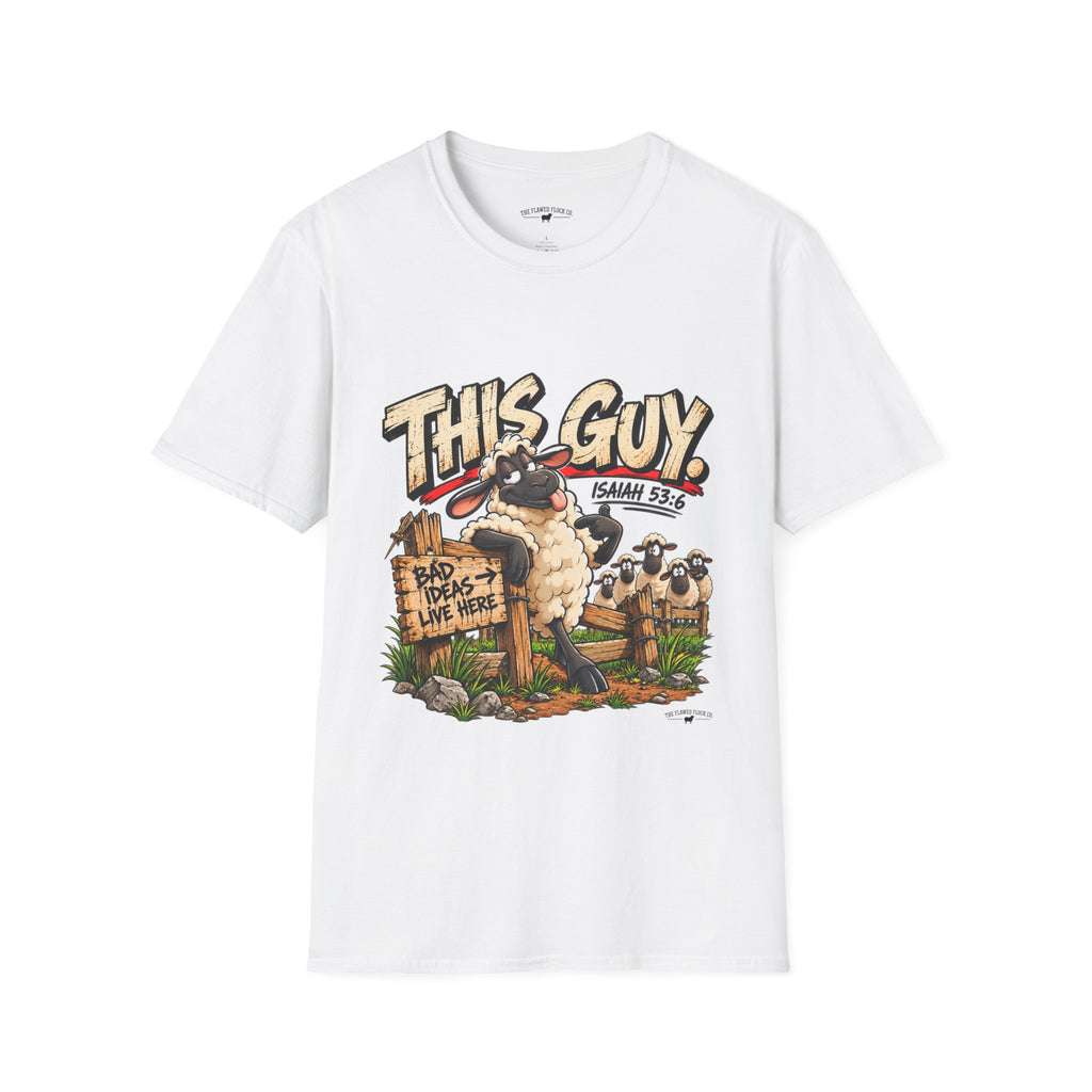 This Guy Christian Sheep T-Shirt – Isaiah 53:6 Funny Faith Graphic Tee