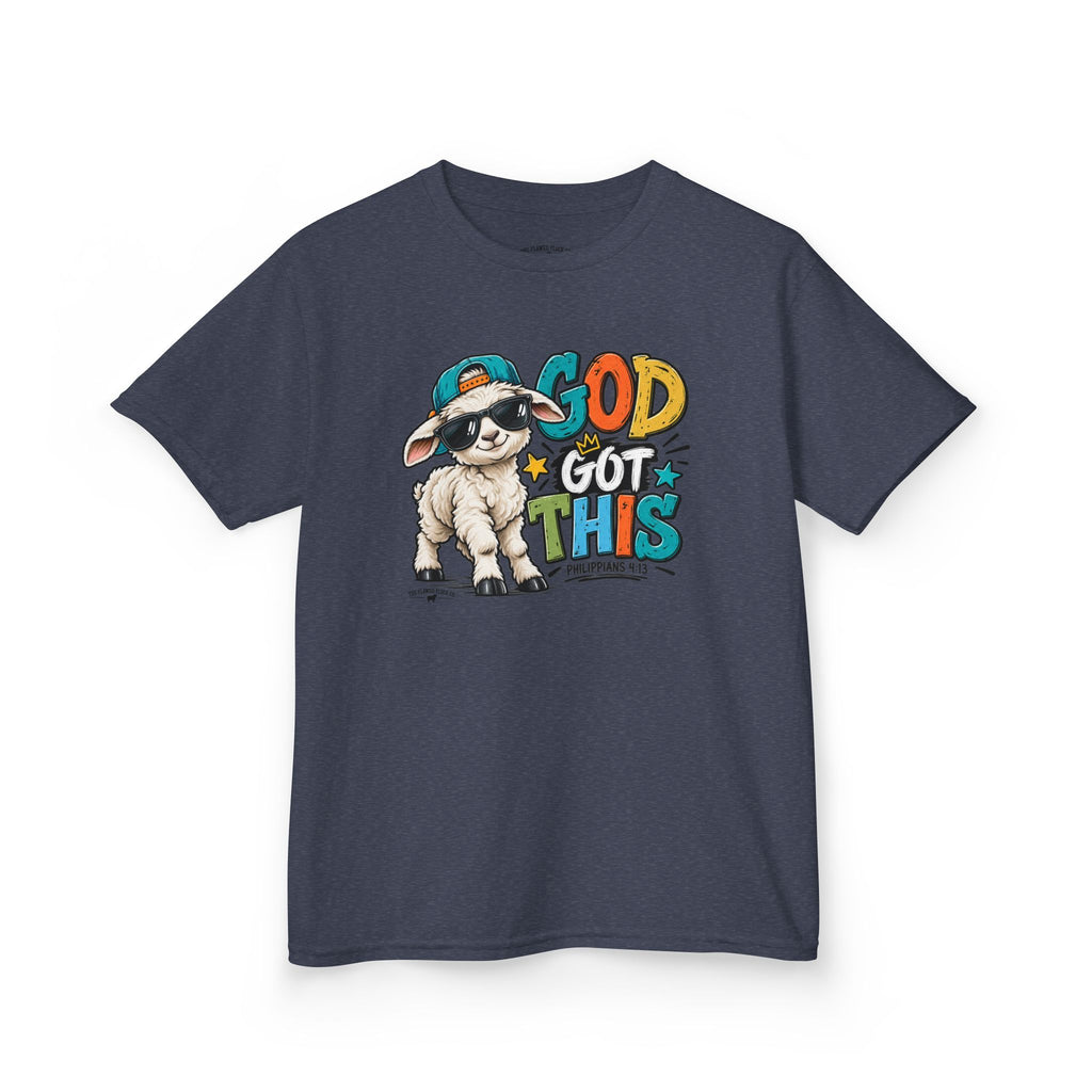 God Got This Kids Christian T-Shirt – Philippians 4:13 Cool Lamb Bible Verse Tee