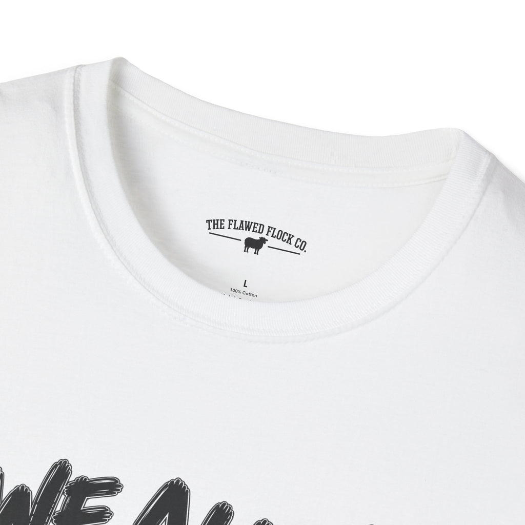 We All Sin & Fall Short Christian Sheep T-Shirt – Romans 3:23