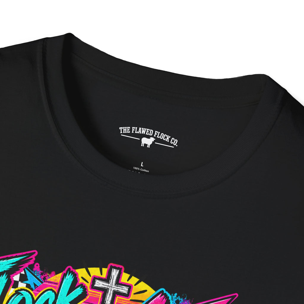 Flock Around and Find Out Christian Sheep T-Shirt – Retro 80s Funny Faith Tee