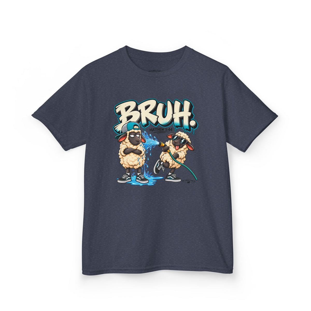 BRUH Christian Kids T-Shirt – Matthew 5:44 Love Your Enemies Bible Verse Tee