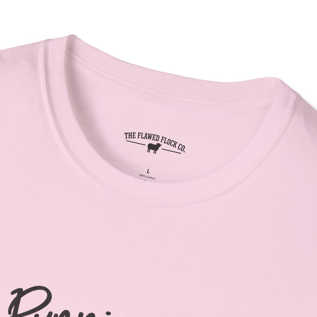 Running on Faith Christian Sheep T-Shirt – Pray Coffee Jesus Repeat Graphic Tee