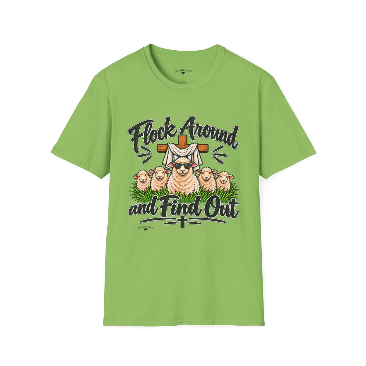 Flock Around and Find Out Christian Sheep T-Shirt – Funny Faith Graphic Tee