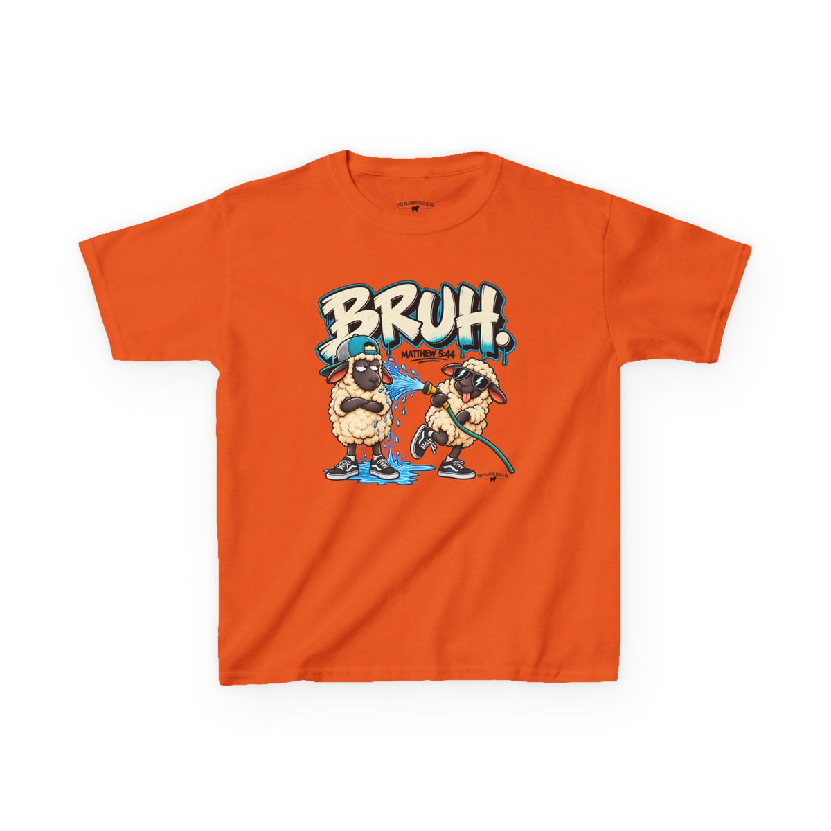 BRUH Christian Kids T-Shirt – Matthew 5:44 Love Your Enemies Bible Verse Tee