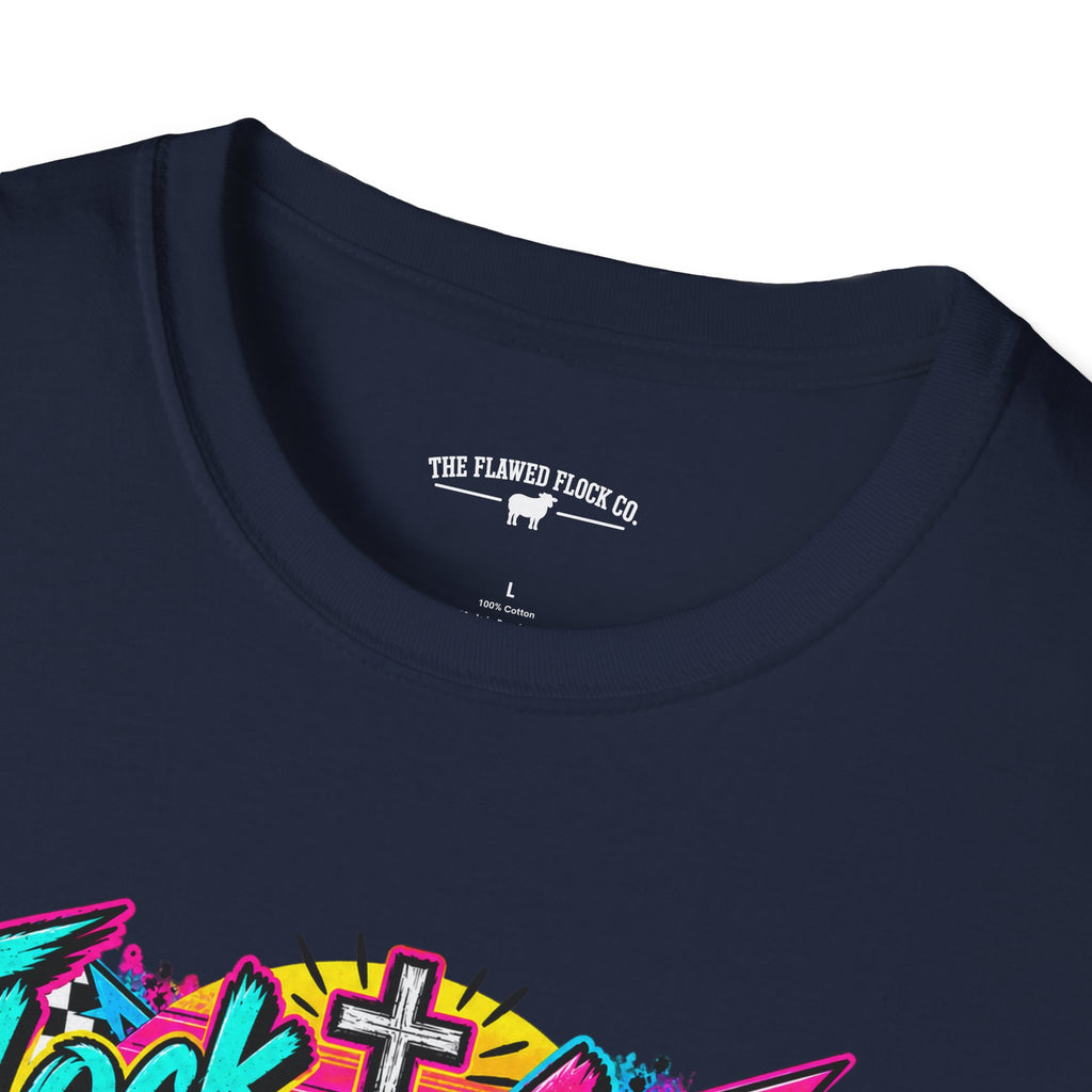 Flock Around and Find Out Christian Sheep T-Shirt – Retro 80s Funny Faith Tee