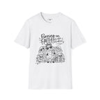 Running on Faith Christian Sheep T-Shirt – Pray Coffee Jesus Repeat Graphic Tee