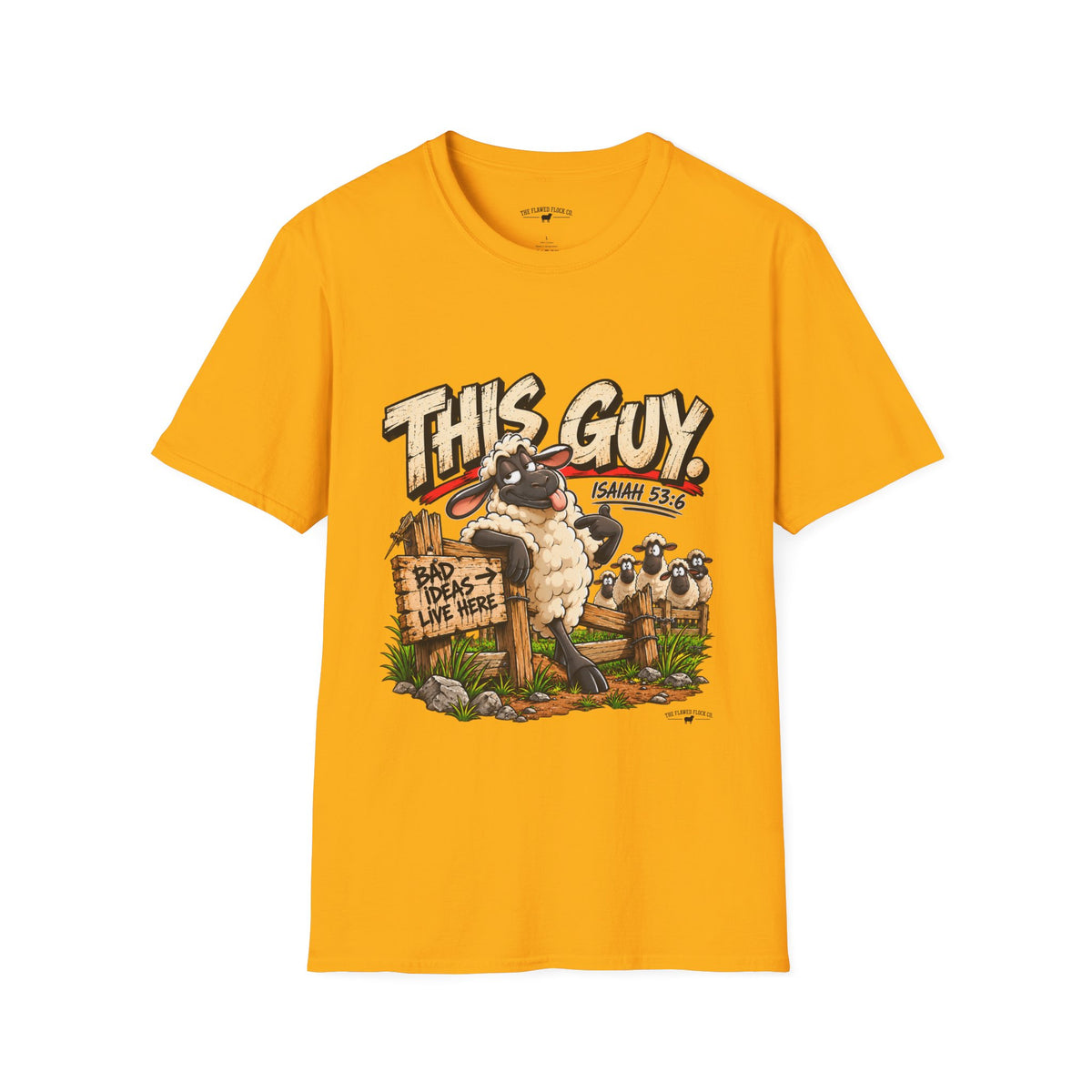 This Guy Christian Sheep T-Shirt – Isaiah 53:6 Funny Faith Graphic Tee