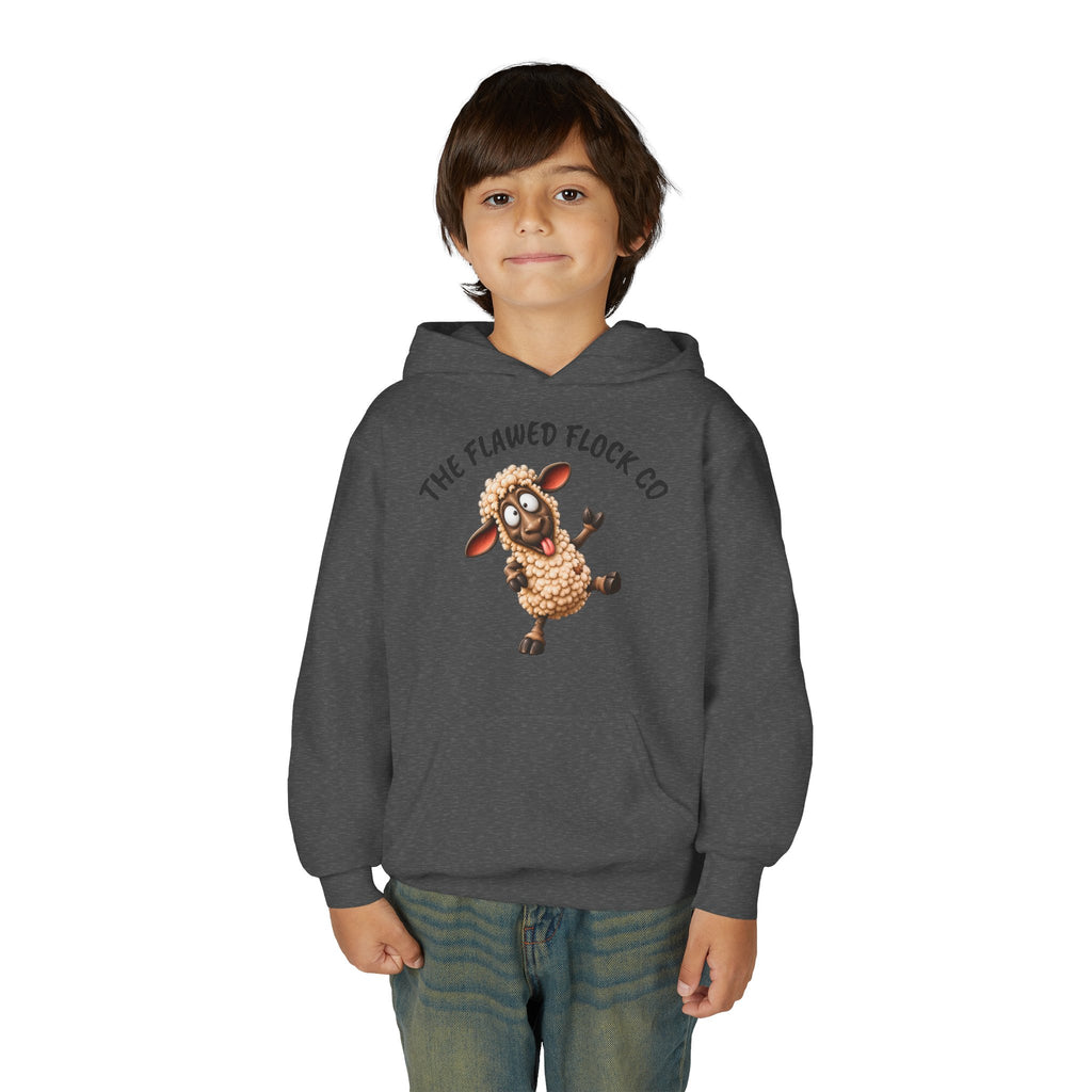 The Flawed Flock Co. Kids Christian Hoodie – Silly Sheep Youth Sweatshirt