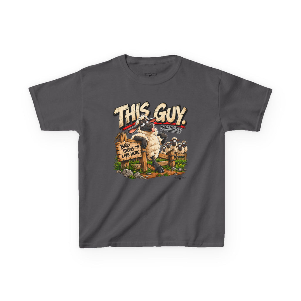 This Guy Christian Kids T-Shirt – Isaiah 53:6 Funny Sheep Bible Verse Tee