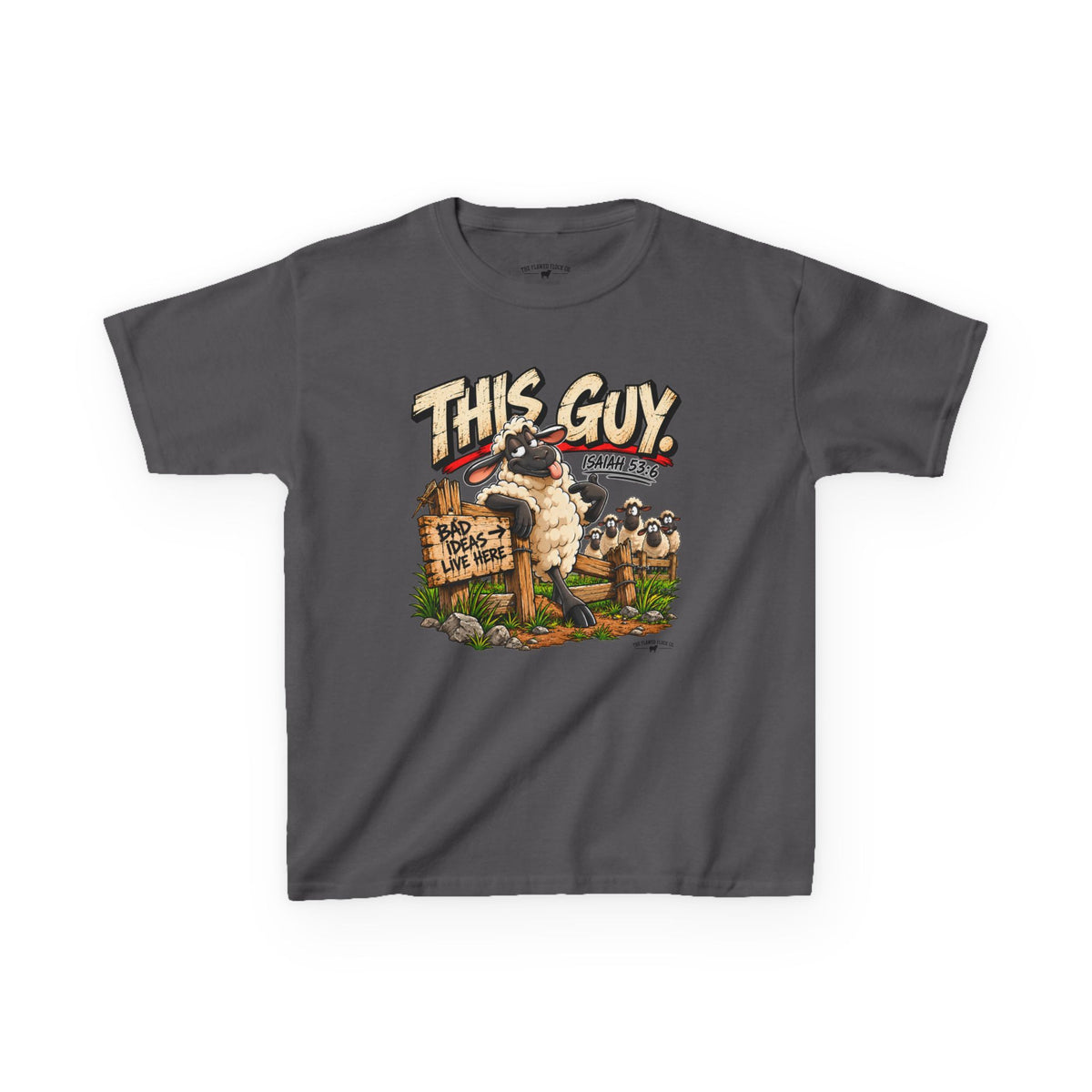This Guy Christian Kids T-Shirt – Isaiah 53:6 Funny Sheep Bible Verse Tee