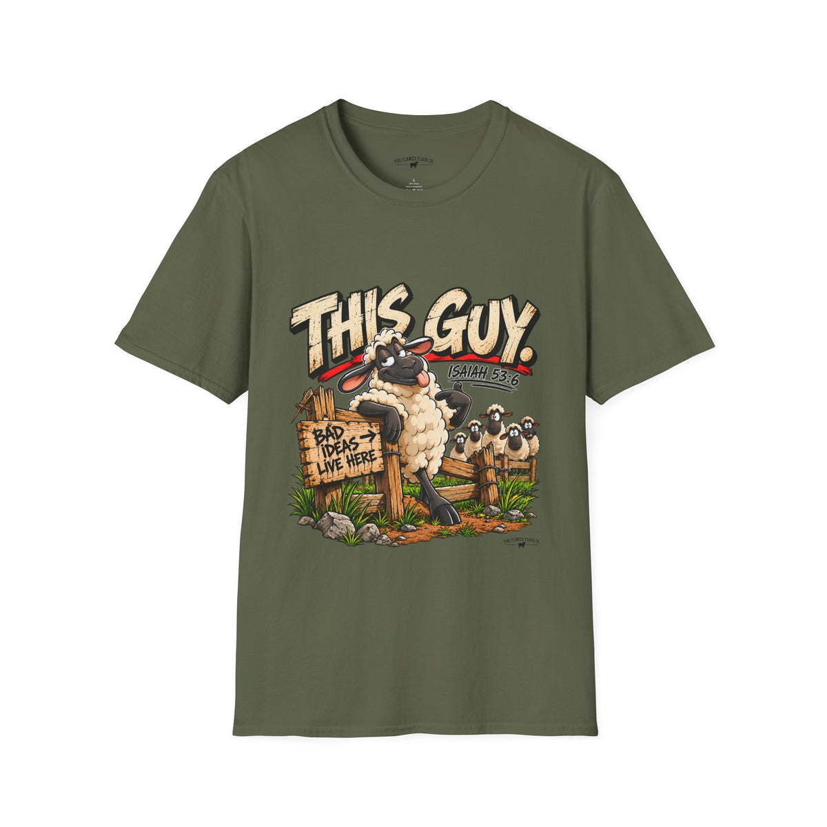 This Guy Christian Sheep T-Shirt – Isaiah 53:6 Funny Faith Graphic Tee