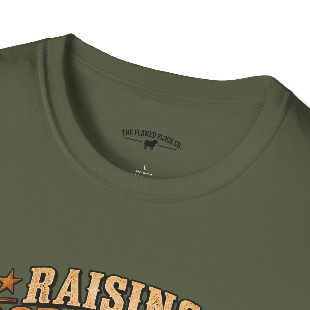 Raising Good Humans Christian Men’s T-Shirt – Deuteronomy 6:6–7 Faith & Fatherhood Tee