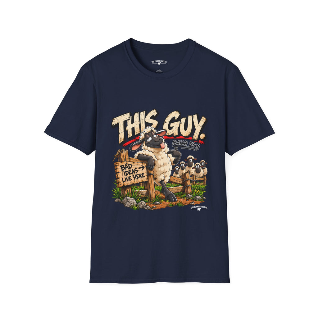 This Guy Christian Sheep T-Shirt – Isaiah 53:6 Funny Faith Graphic Tee