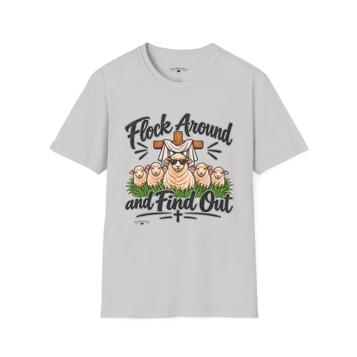 Flock Around and Find Out Christian Sheep T-Shirt – Funny Faith Graphic Tee