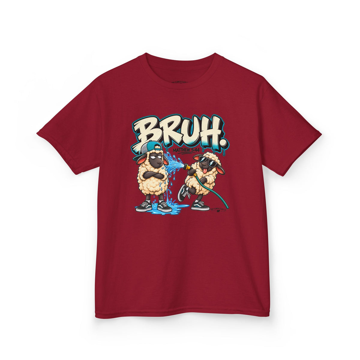 BRUH Christian Kids T-Shirt – Matthew 5:44 Love Your Enemies Bible Verse Tee