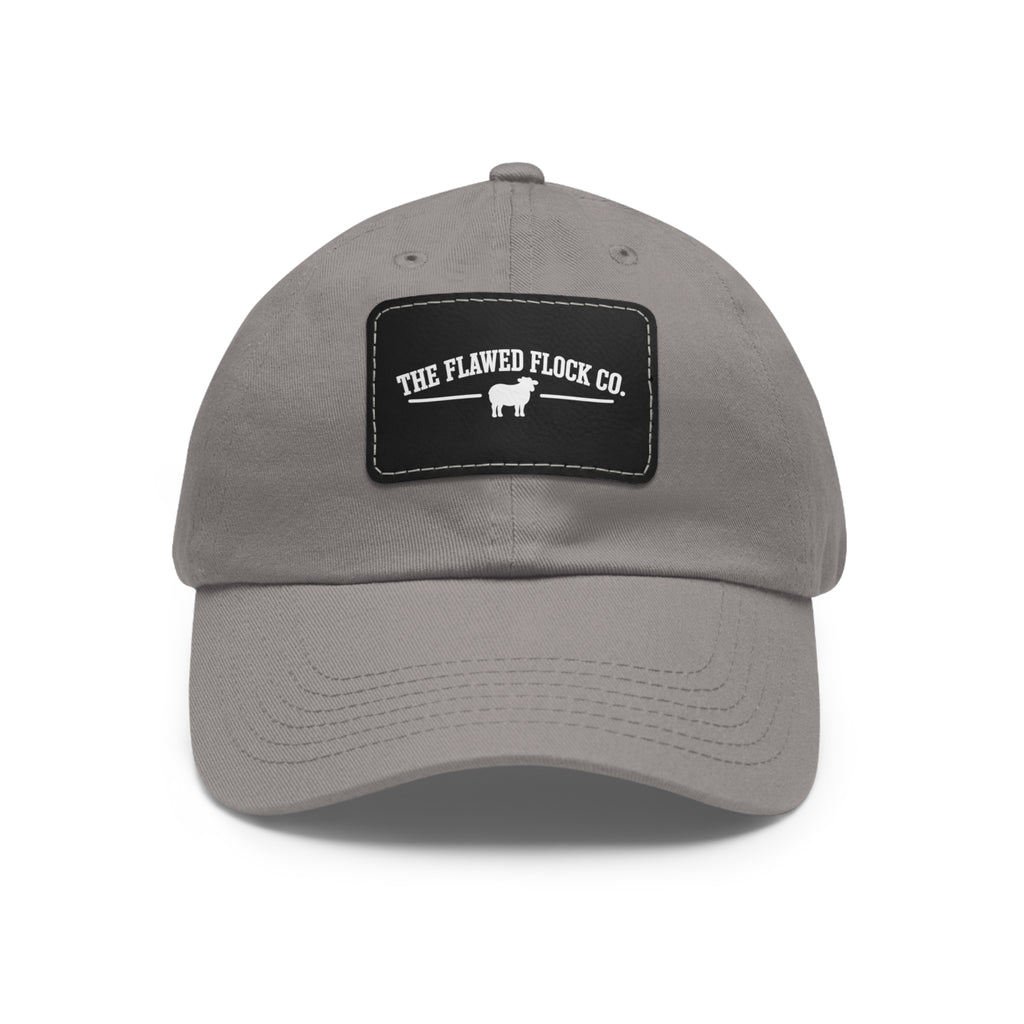 The Flawed Flock Co. Signature Leather Patch Hat – Christian Dad Cap