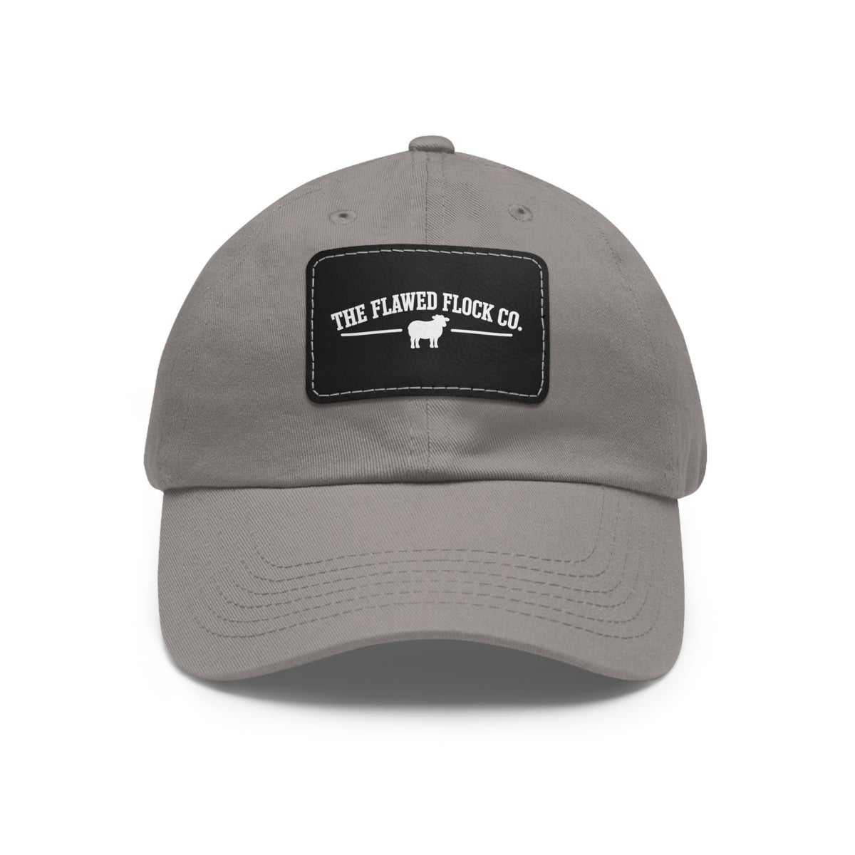 The Flawed Flock Co. Signature Leather Patch Hat – Christian Dad Cap