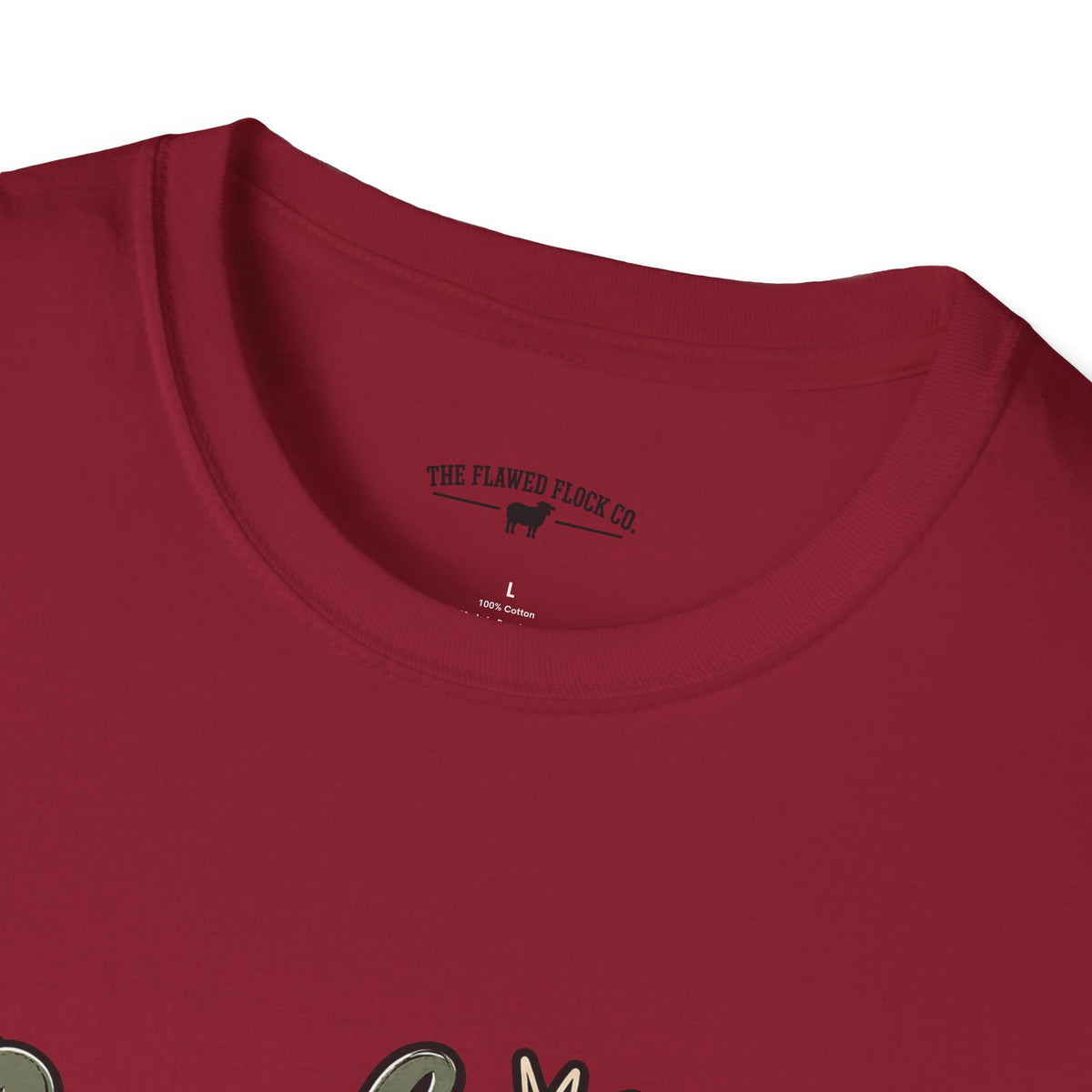Crashing Out Into His Plans Christian Sheep Tee | Flawed Flock
