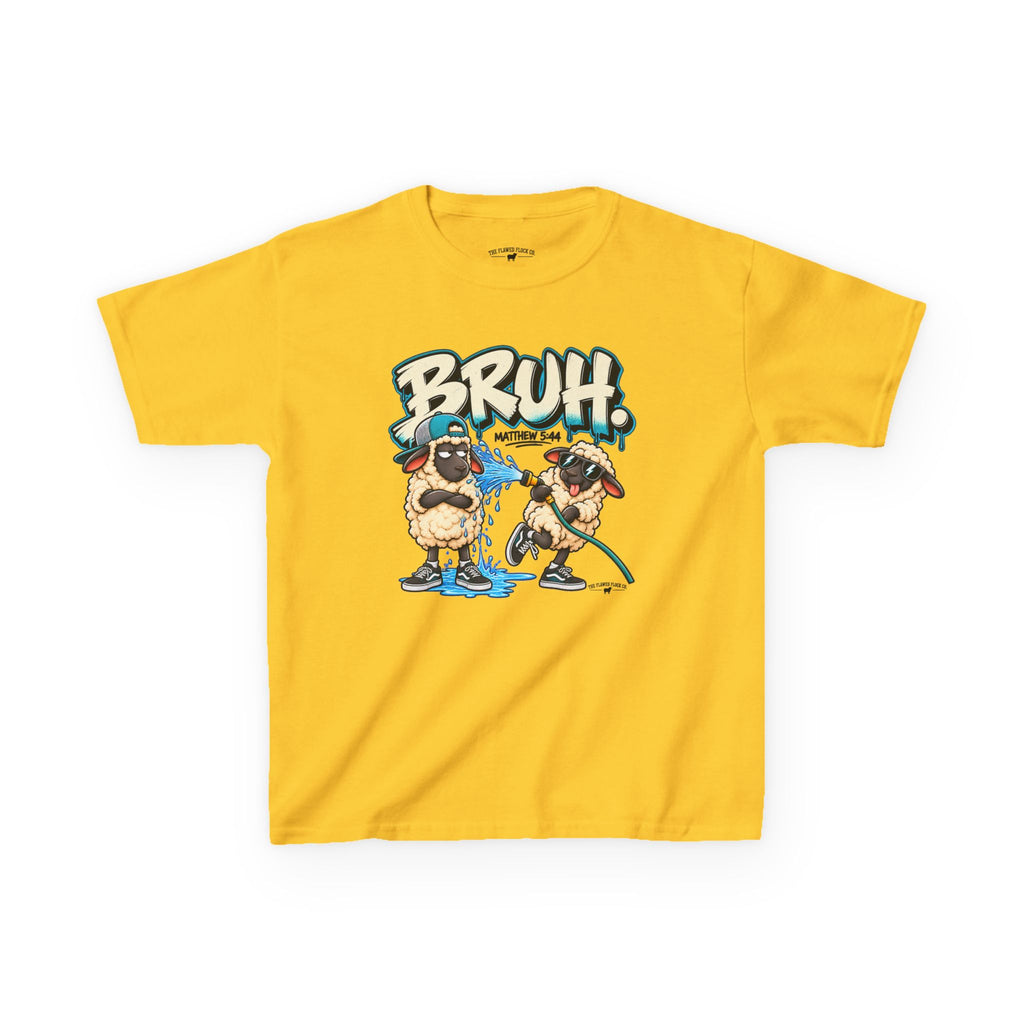 BRUH Christian Kids T-Shirt – Matthew 5:44 Love Your Enemies Bible Verse Tee