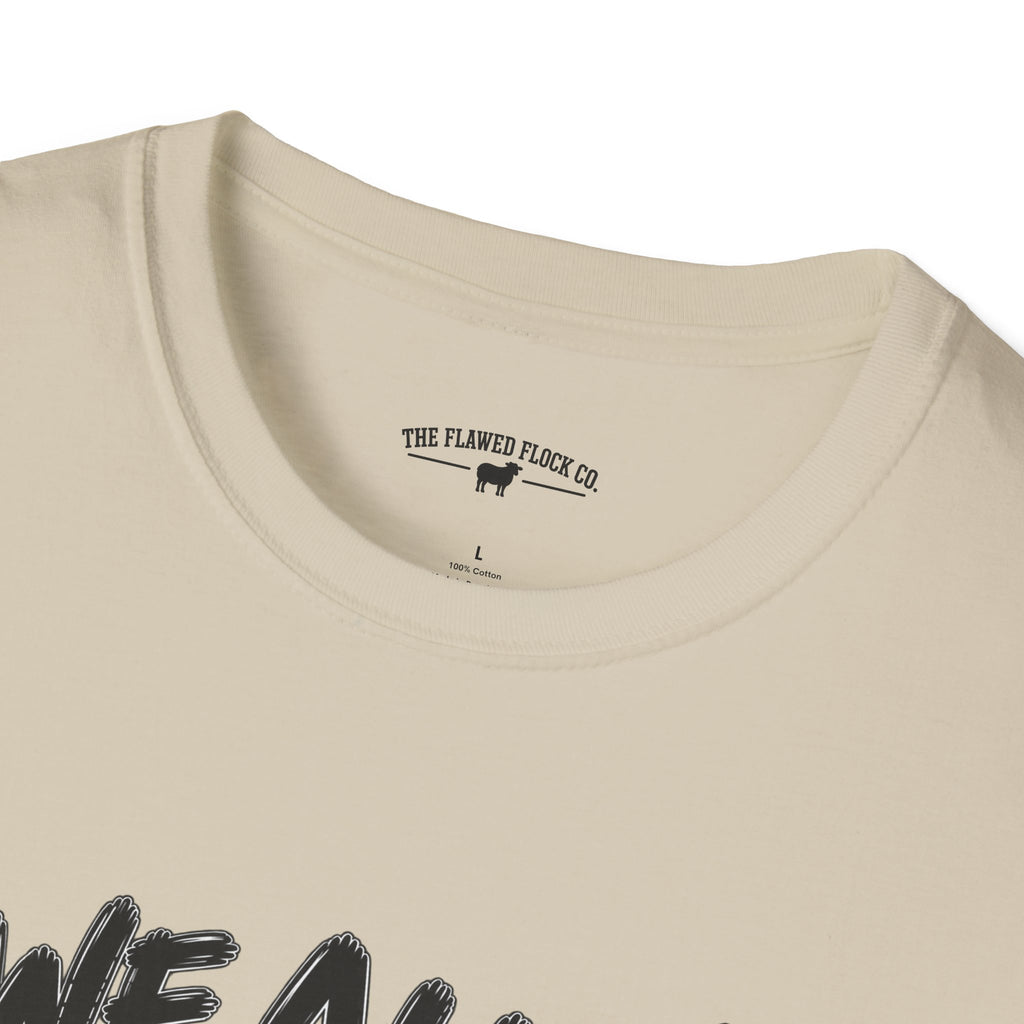 We All Sin & Fall Short Christian Sheep T-Shirt – Romans 3:23