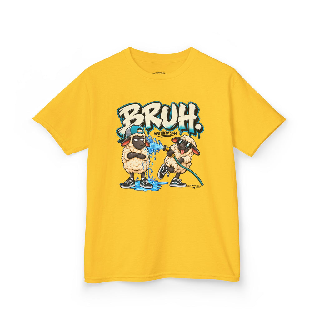 BRUH Christian Kids T-Shirt – Matthew 5:44 Love Your Enemies Bible Verse Tee