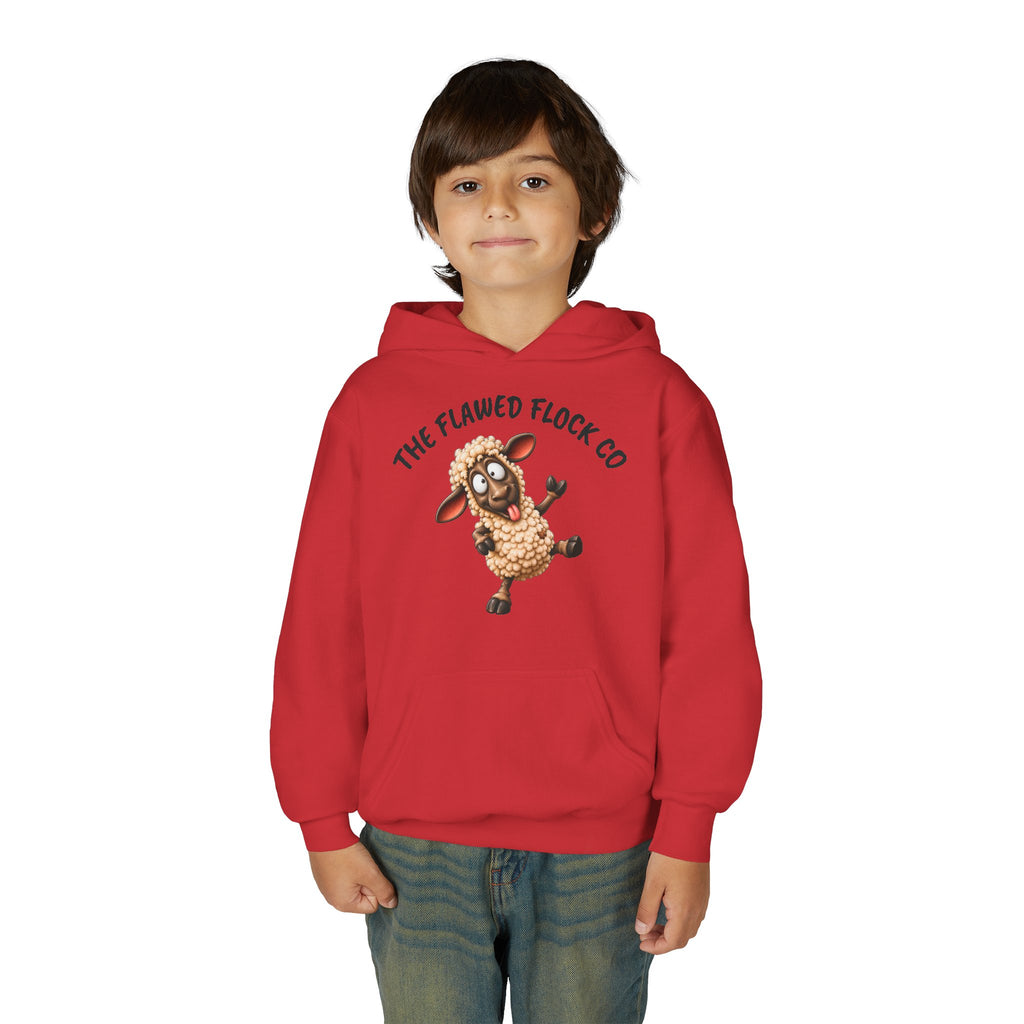 The Flawed Flock Co. Kids Christian Hoodie – Silly Sheep Youth Sweatshirt