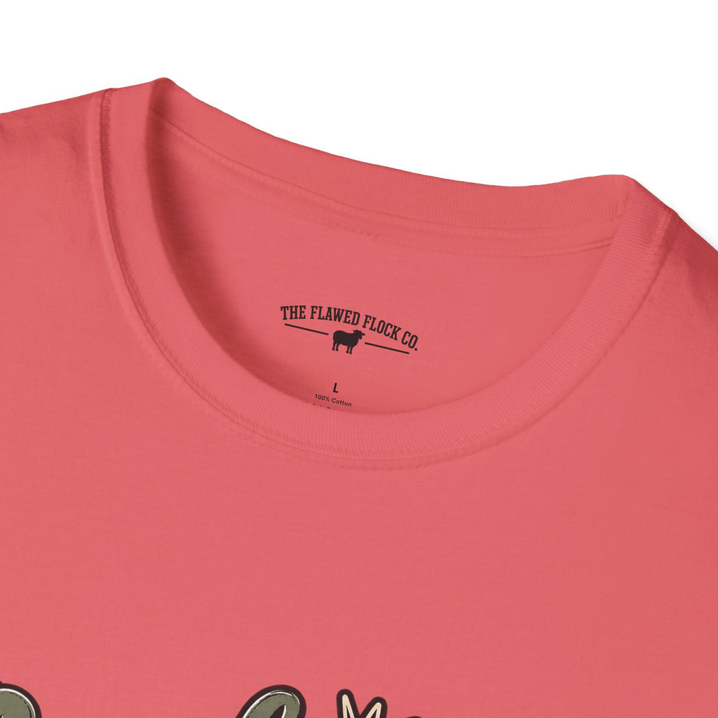 Crashing Out Into His Plans Christian Sheep Tee | Flawed Flock