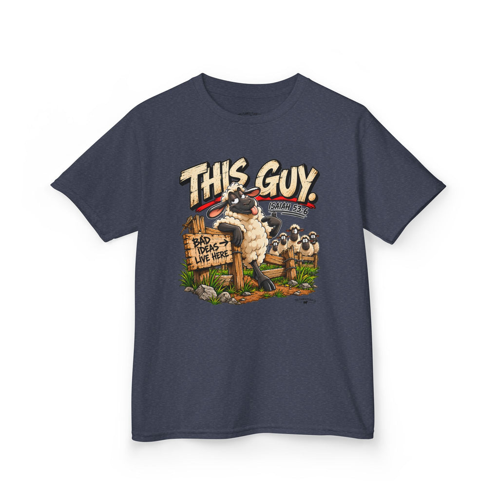 This Guy Christian Kids T-Shirt – Isaiah 53:6 Funny Sheep Bible Verse Tee