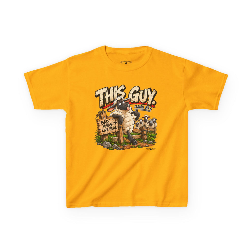 This Guy Christian Kids T-Shirt – Isaiah 53:6 Funny Sheep Bible Verse Tee