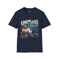 Unplug & Refocus Christian Sheep T-Shirt – Matthew 6:33 Faith Graphic Tee