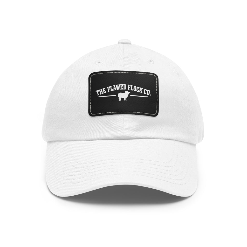 The Flawed Flock Co. Signature Leather Patch Hat – Christian Dad Cap
