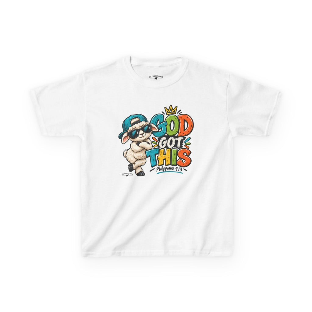 God Got This Christian Kids T-Shirt – Philippians 4:13 Faith Tee