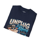 Unplug & Refocus Christian Sheep T-Shirt – Matthew 6:33 Faith Graphic Tee
