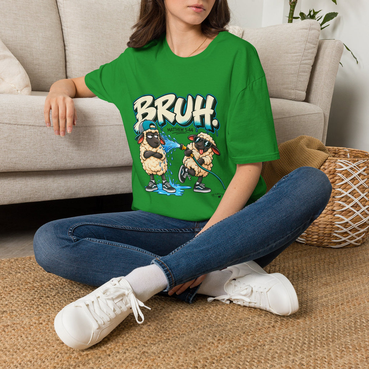 BRUH Christian Sheep T-Shirt – Love Your Enemies – Matthew 5:44