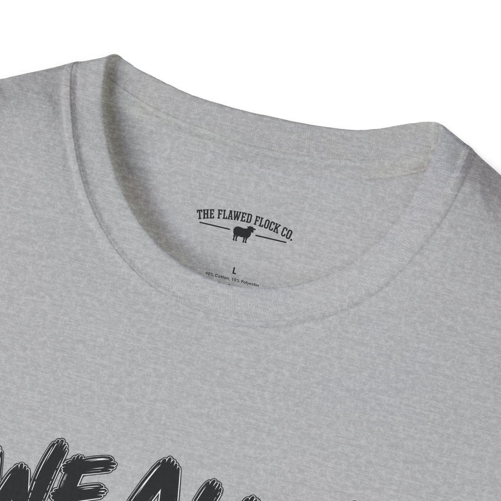 We All Sin & Fall Short Christian Sheep T-Shirt – Romans 3:23