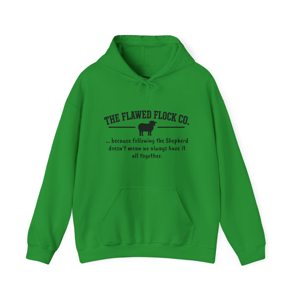 The Flawed Flock Co. Signature Christian Hoodie – Following the Shepherd – Colors