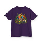 Go Outside. God Made Stuff. Kids Christian T-Shirt – Funny Outdoor Faith Tee