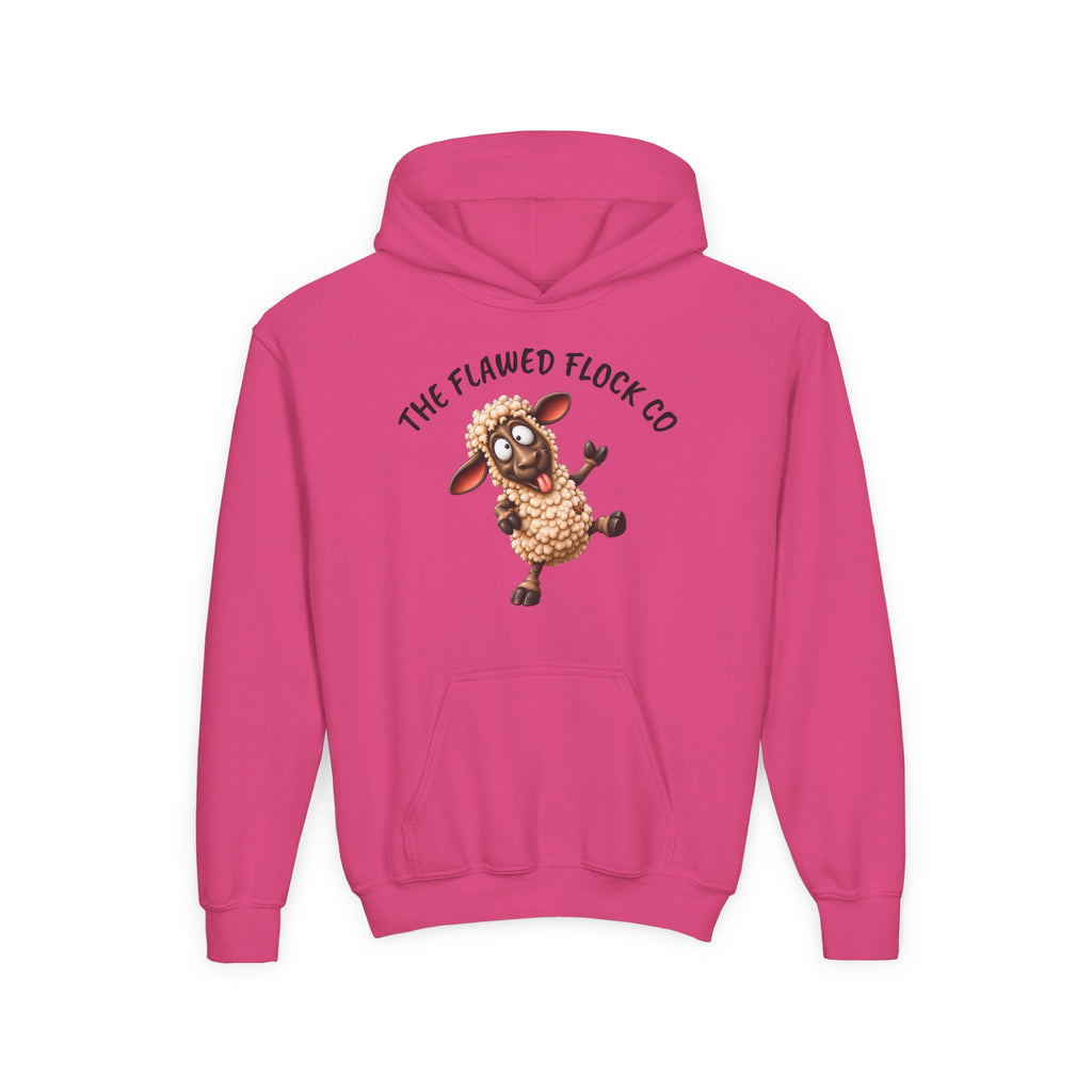 The Flawed Flock Co. Kids Christian Hoodie – Silly Sheep Youth Sweatshirt