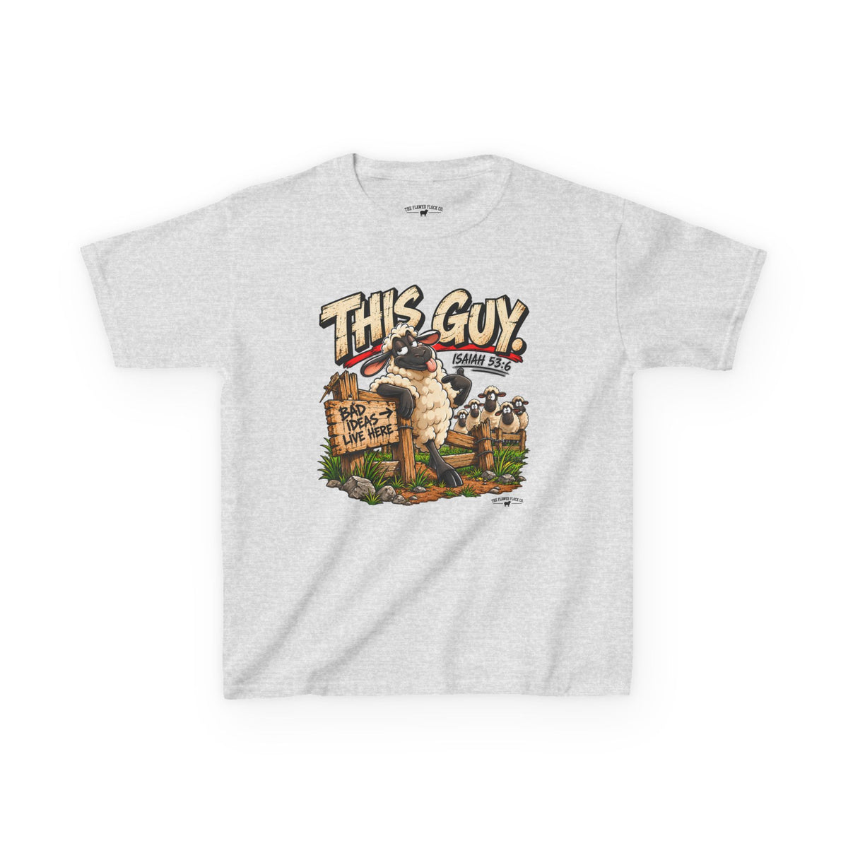 This Guy Christian Kids T-Shirt – Isaiah 53:6 Funny Sheep Bible Verse Tee