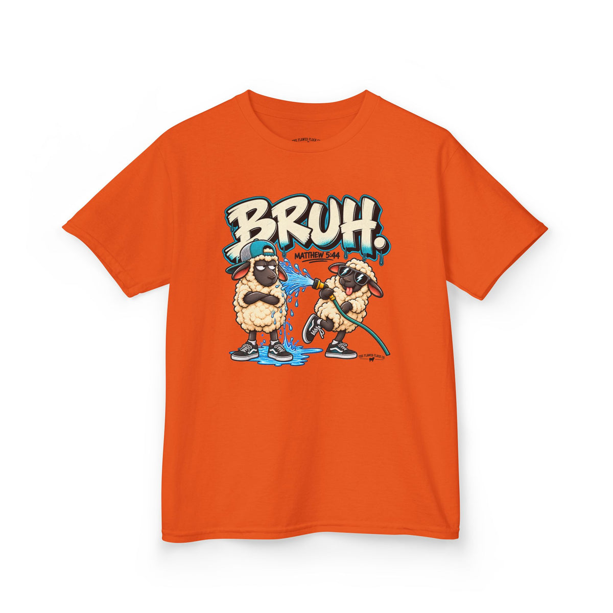 BRUH Christian Kids T-Shirt – Matthew 5:44 Love Your Enemies Bible Verse Tee