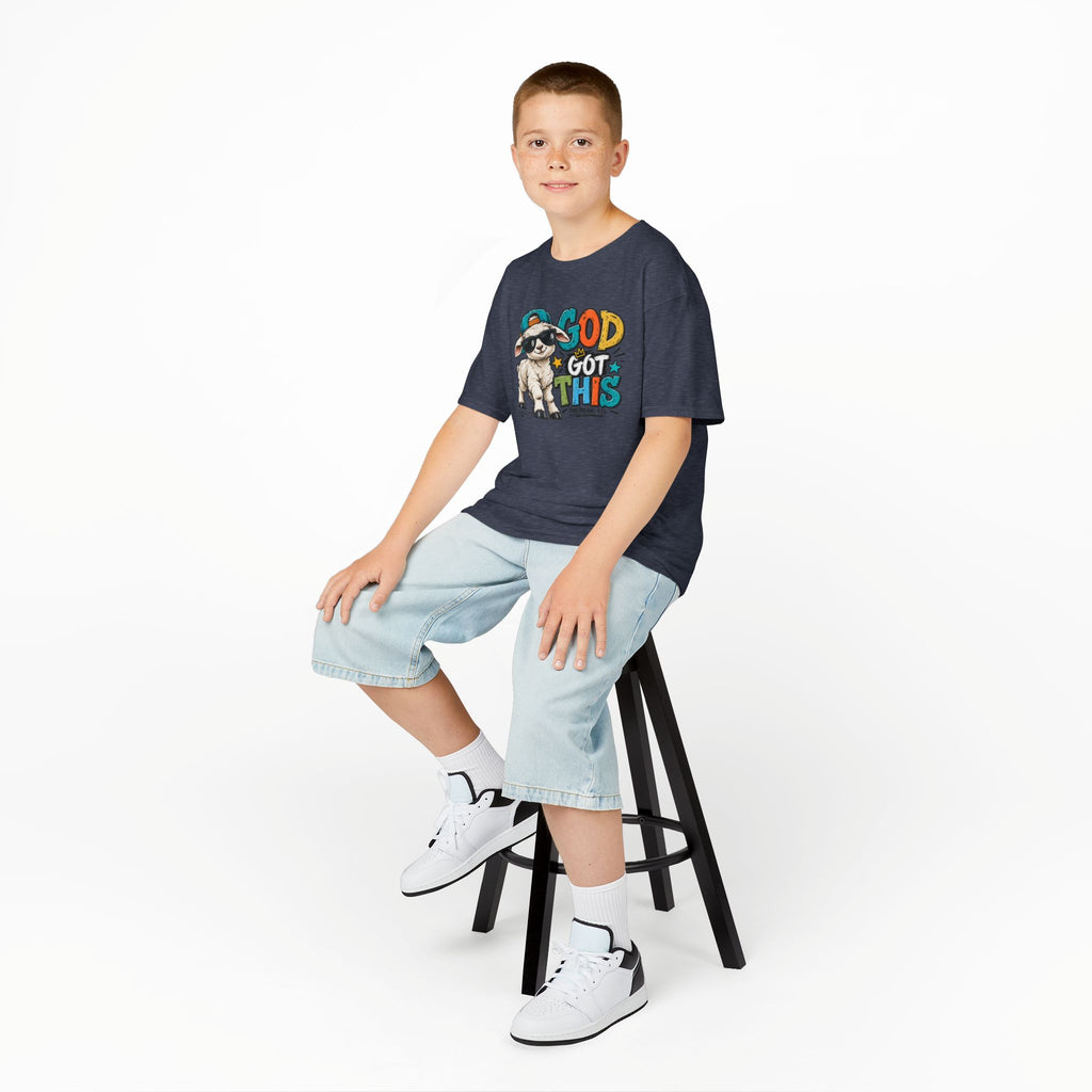 God Got This Kids Christian T-Shirt – Philippians 4:13 Cool Lamb Bible Verse Tee