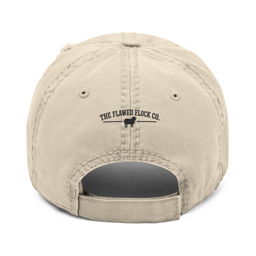 Chill Distressed Dad Hat — Embroidered Vintage Baseball Cap