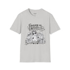 Running on Faith Christian Sheep T-Shirt – Pray Coffee Jesus Repeat Graphic Tee