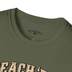 Teach ’Em While They’ll Listen Christian Men’s T-Shirt – Deuteronomy 6:6–7 Father & Son Faith Tee