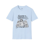 Running on Faith Christian Sheep T-Shirt – Pray Coffee Jesus Repeat Graphic Tee