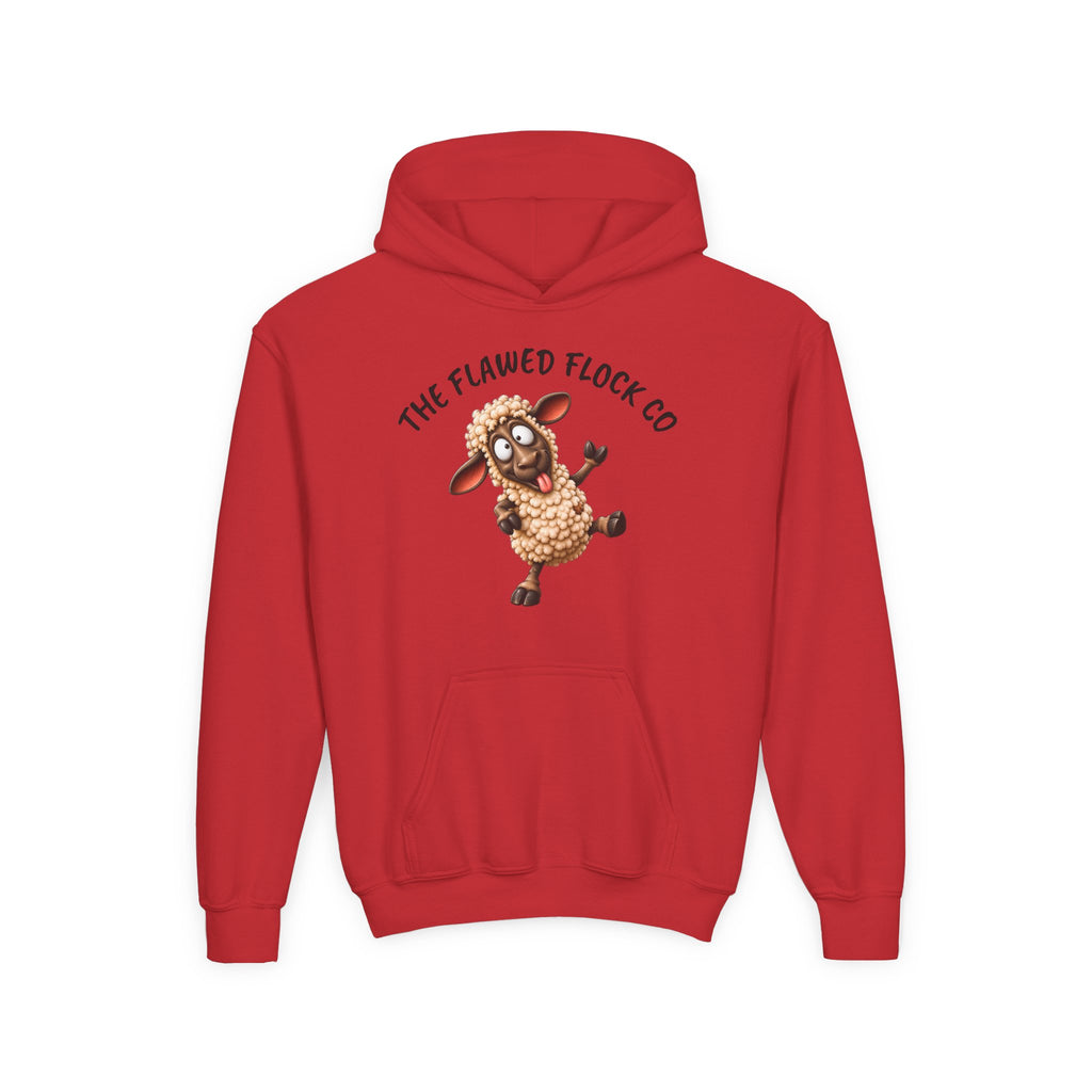 The Flawed Flock Co. Kids Christian Hoodie – Silly Sheep Youth Sweatshirt